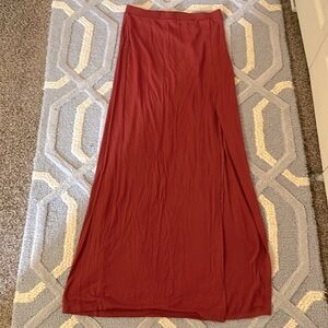 Forever 21 rust maxi skirt